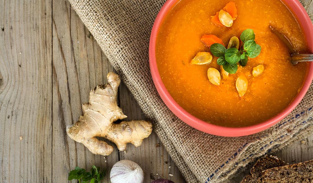 Zencefilli Bal Kabağı Çorbası